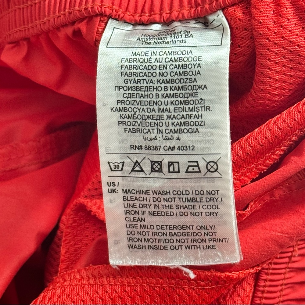 Adidas Future Icons Track Pants Small Mens Red Orange White Windbreaker - Small - Picture 8 of 11
